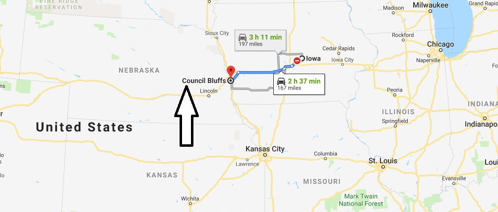Where is Council Bluffs, Iowa? What County is Council Bluffs? Council Bluffs Map Located