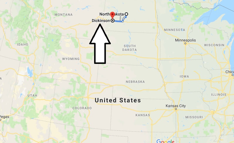 Where is Dickinson, North Dakota? What County is Dickinson? Dickinson Map Located