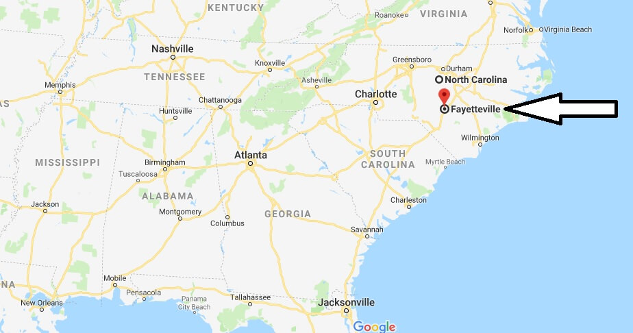 Where is Fayetteville, North Carolina? What County is Fayetteville? Fayetteville Map Located