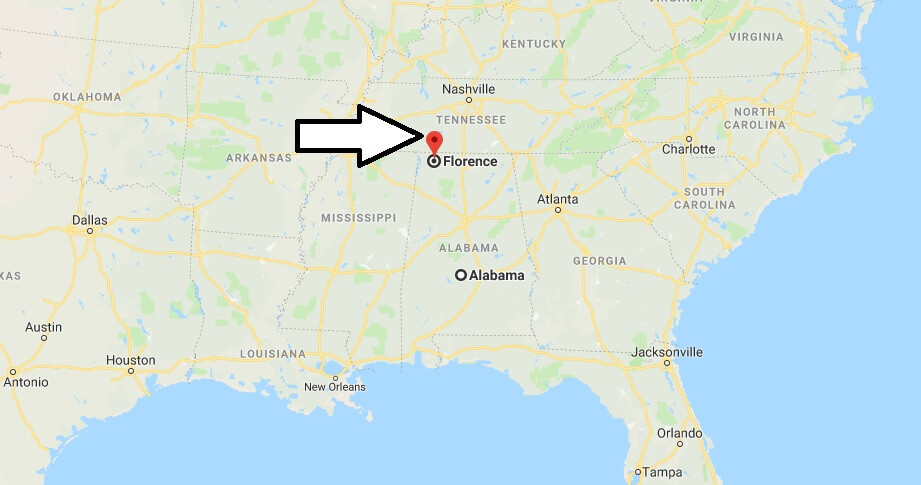 Where is Florence, Alabama? What County is Florence? Florence Map Located
