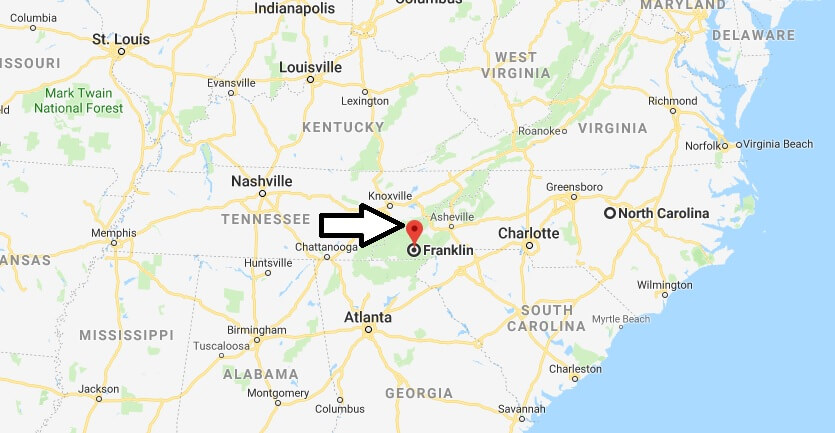 Where is Franklin, North Carolina? What County is Franklin? Franklin Map Located