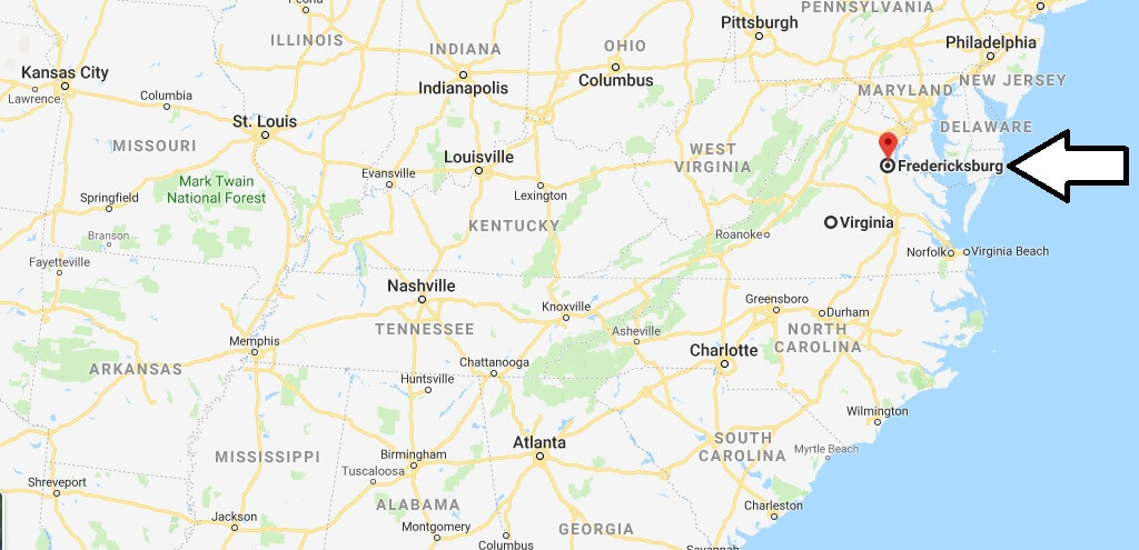 Where is Fredericksburg, Virginia? What County is Fredericksburg? Fredericksburg Map Located
