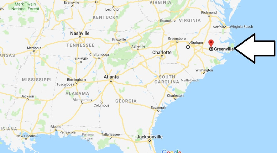 Where is Greenville, North Carolina? What County is Greenville? Greenville Map Located