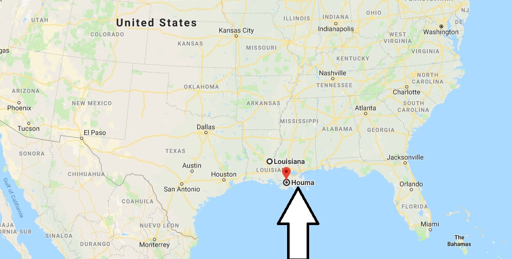 Where is Houma, Louisiana? What County is Houma? Houma Map Located