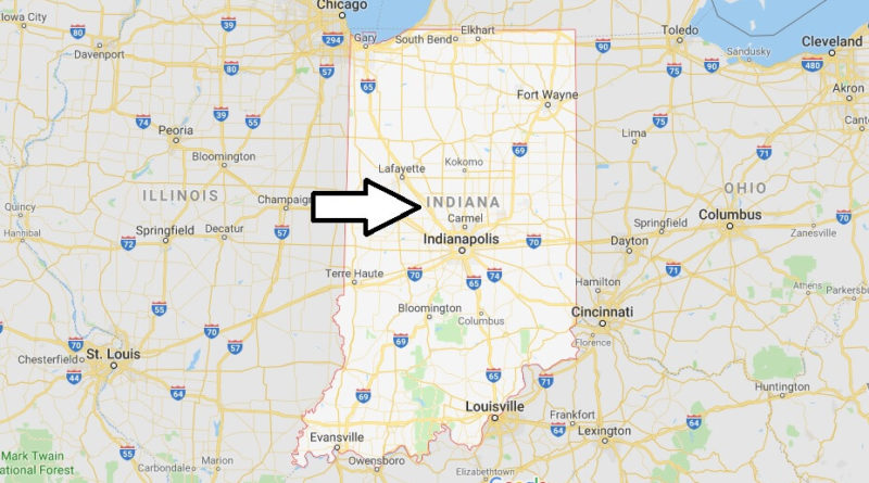 Where is Indiana State - Where is Indiana Located in The World - Indiana State Map