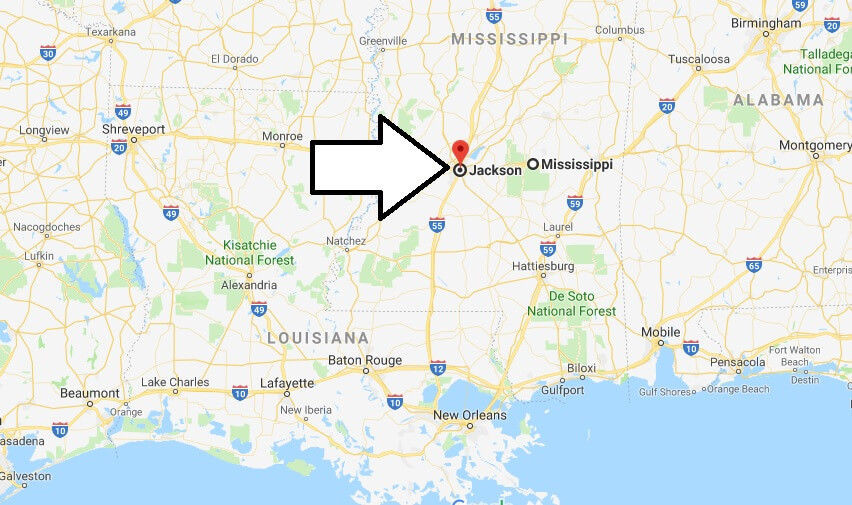 Where is Jackson, Mississippi? What County is Jackson? Jackson Map Located