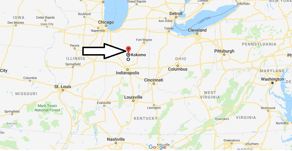 Where is Kokomo, Indiana? What County is Kokomo? Kokomo Map Located