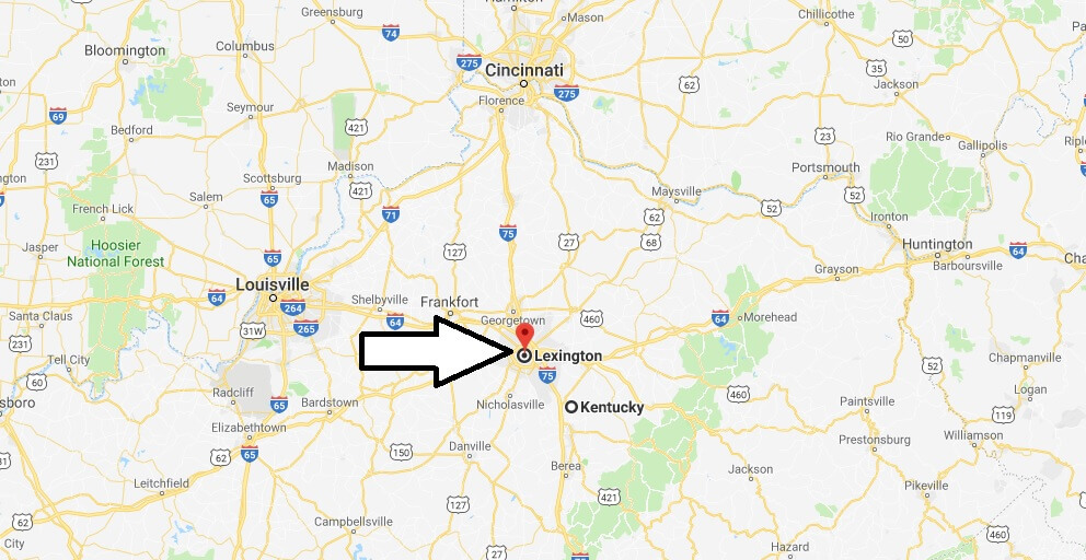 Where is Lexington, Kentucky? What County is Lexington? Lexington Map Located