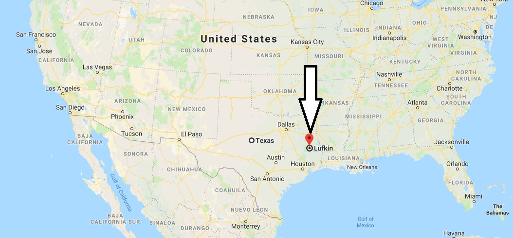 Where is Lufkin, Texas? What County is Lufkin? Lufkin Map Located