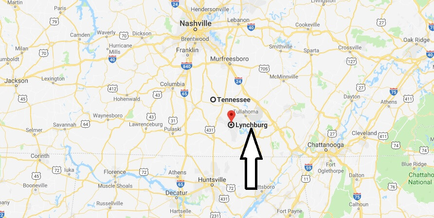 Where is Lynchburg, Tennessee? What County is Lynchburg? Lynchburg Map Located