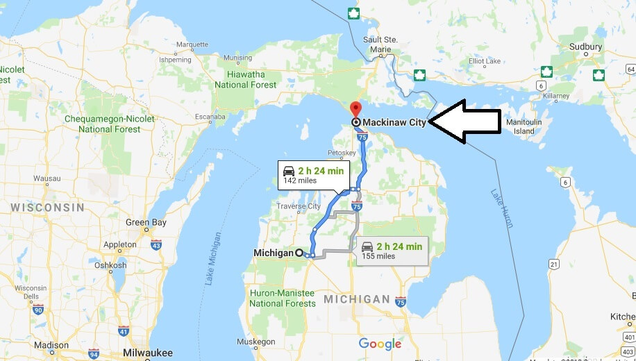 Where is Mackinaw City, Michigan? What County is Mackinaw City? Mackinaw City Map Located