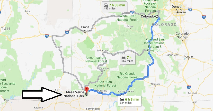 Where is Mesa Verde National Park? What city is Mesa Verde? How do I get to Mesa Verde
