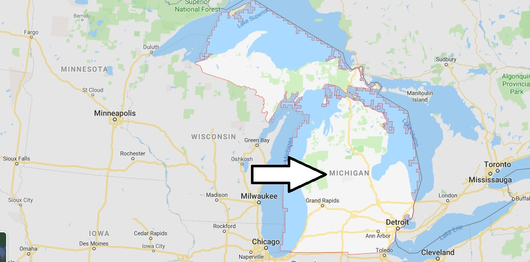Where is Michigan State? Where is Michigan Located in The World? Michigan State Map