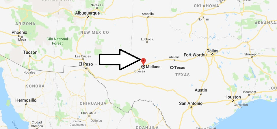 Where is Midland, Texas? What County is Midland? Midland Map Located