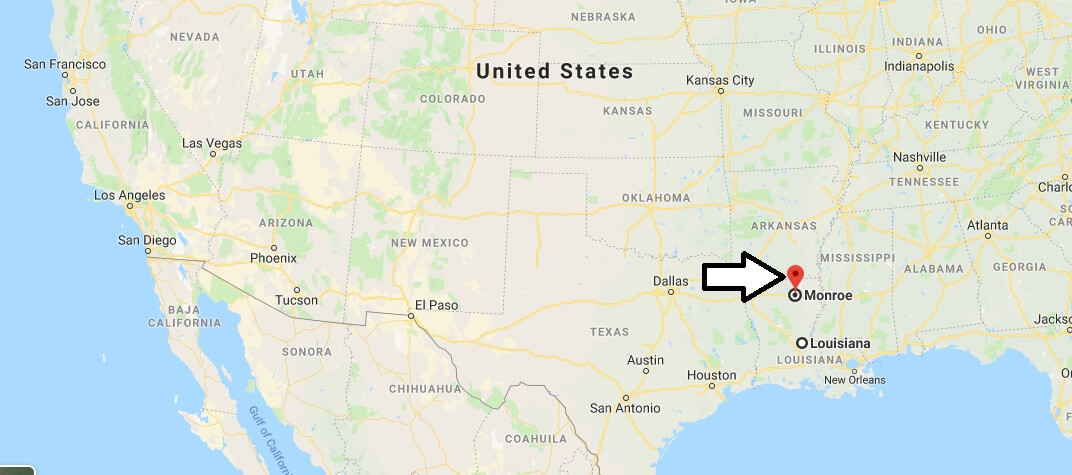 Where is Monroe, Louisiana? What County is Monroe? Monroe Map Located