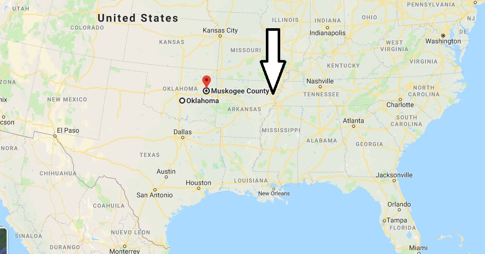 Where is Muskogee County, Oklahoma? What County is Muskogee County? Muskogee County Map Located