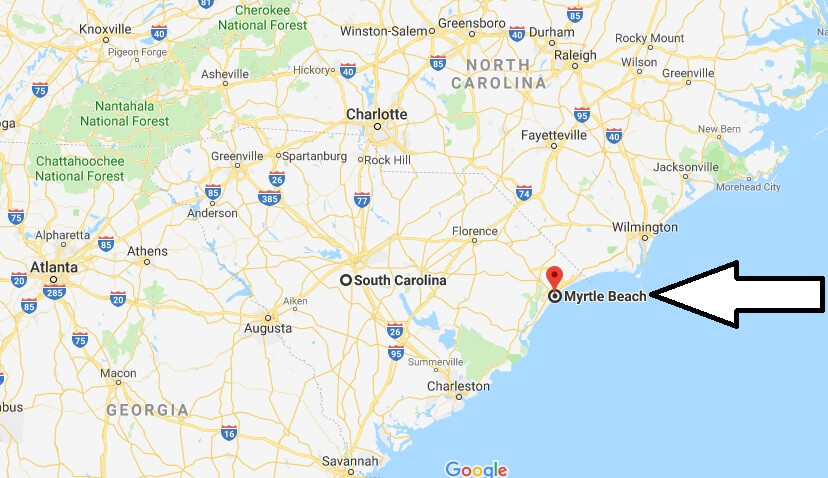 Where is Myrtle Beach, South Carolina? What County is Myrtle Beach? Myrtle Beach Map Located