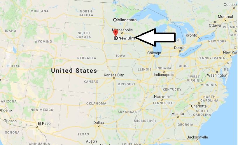 Where is New Ulm, Minnesota? What County is New Ulm? New Ulm Map Located