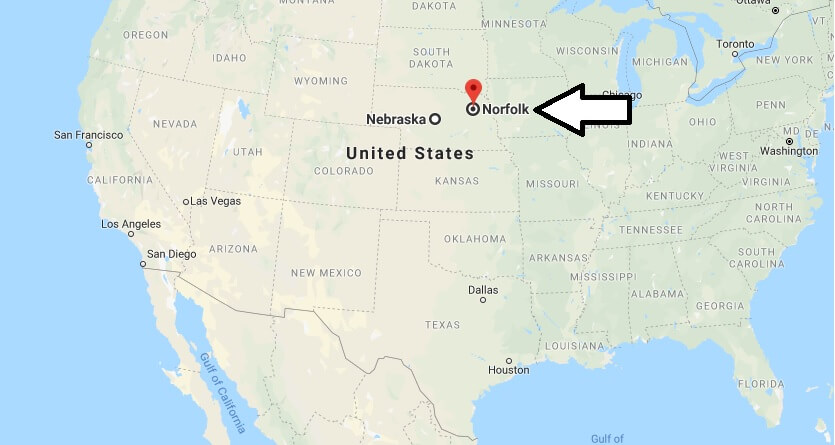 Where is Norfolk, Nebraska? What County is Norfolk? Norfolk Map Located