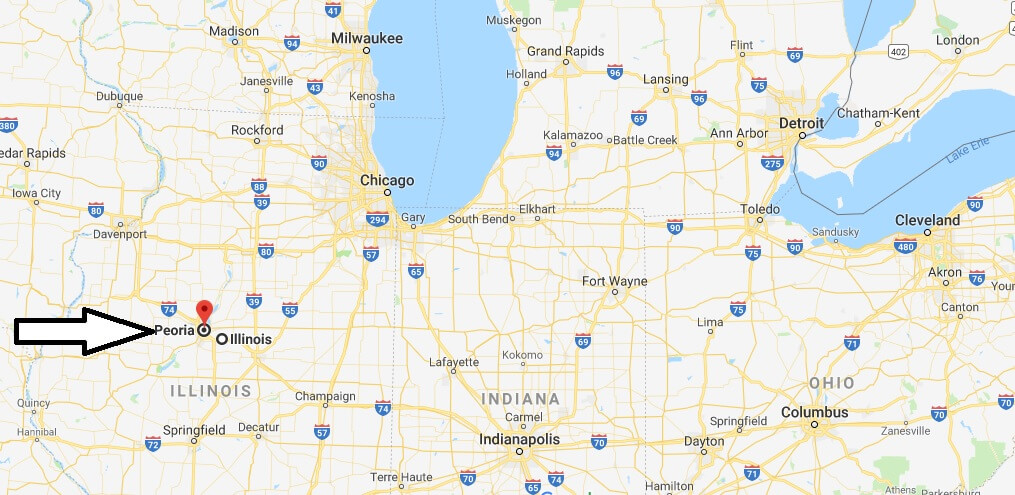 Where is Peoria, Illinois? What County is Peoria? Peoria Map Located