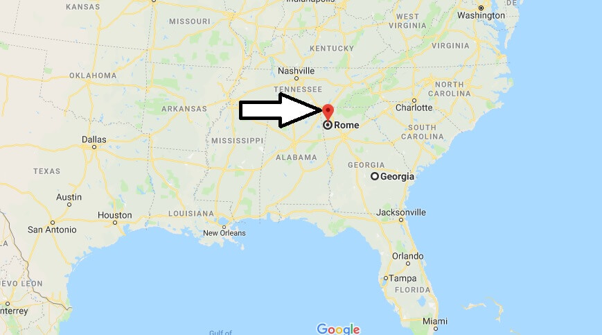 Where is Rome, Georgia? What County is Rome? Rome Map Located