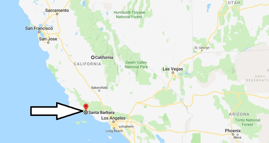 Where is Santa Barbara, California? What County is Santa Barbara? Santa Barbara Map Located