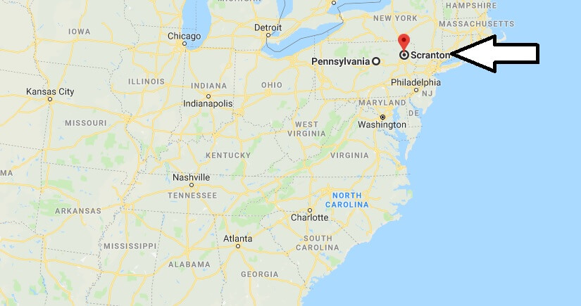Where is Scranton, Pennsylvania? What County is Scranton? Scranton Map Located