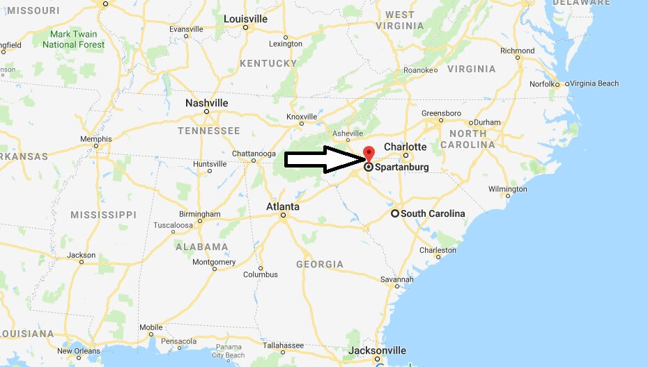 Where is Spartanburg, South Carolina? What County is Spartanburg? Spartanburg Map Located