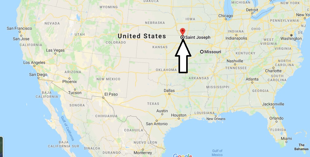 Where is St. Joseph, Missouri? What County is St. Joseph? St. Joseph Map Located