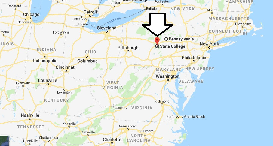 Where is State College, Pennsylvania? What County is State College? State College Map Located