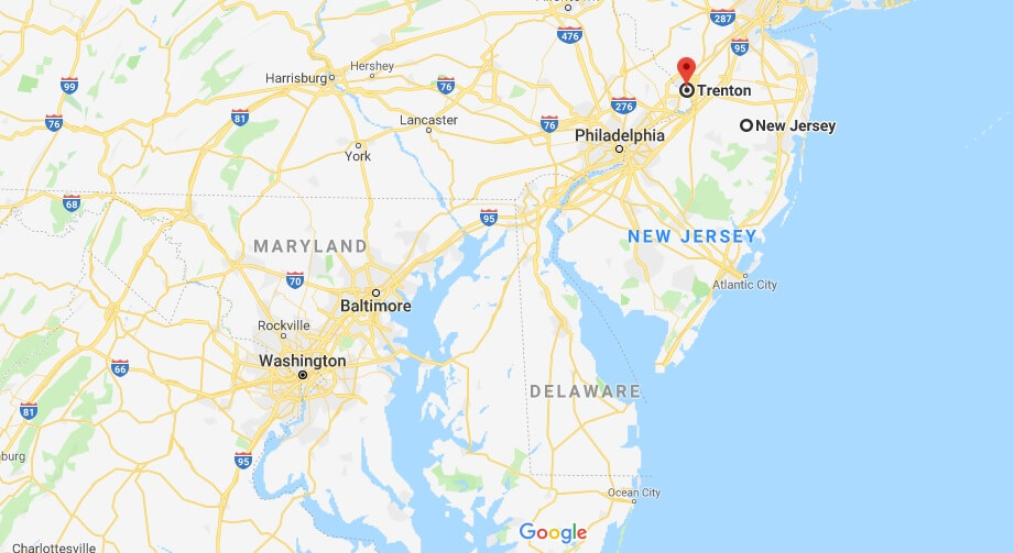 Where is Trenton, New Jersey? What County is Trenton? Trenton Map Located