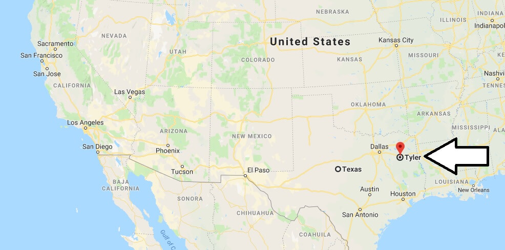 Where is Tyler, Texas? What County is Tyler? Tyler Map Located