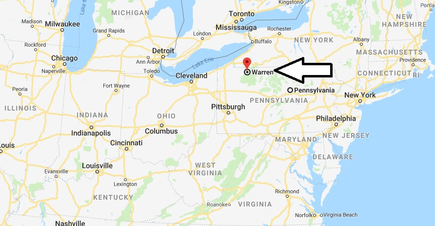 Where is Warren, Pennsylvania? What County is Warren? Warren Map Located