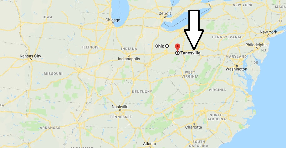 Where is Zanesville, Ohio? What County is Zanesville? Zanesville Map Located