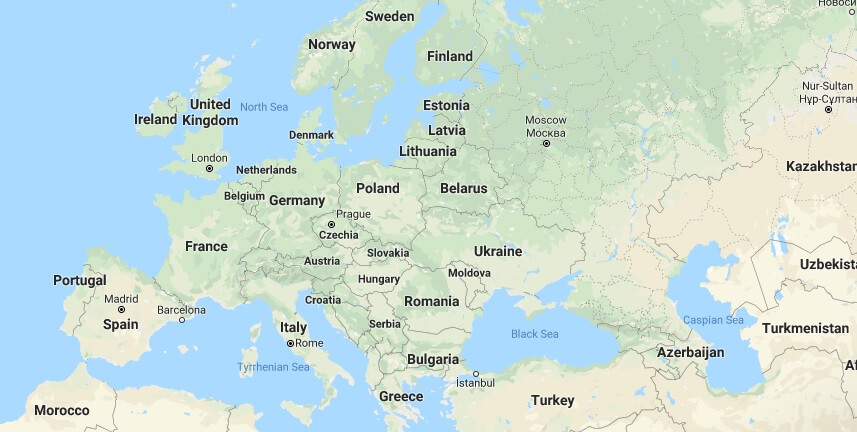 Where is Europe - What Country Located is Europe in Europe