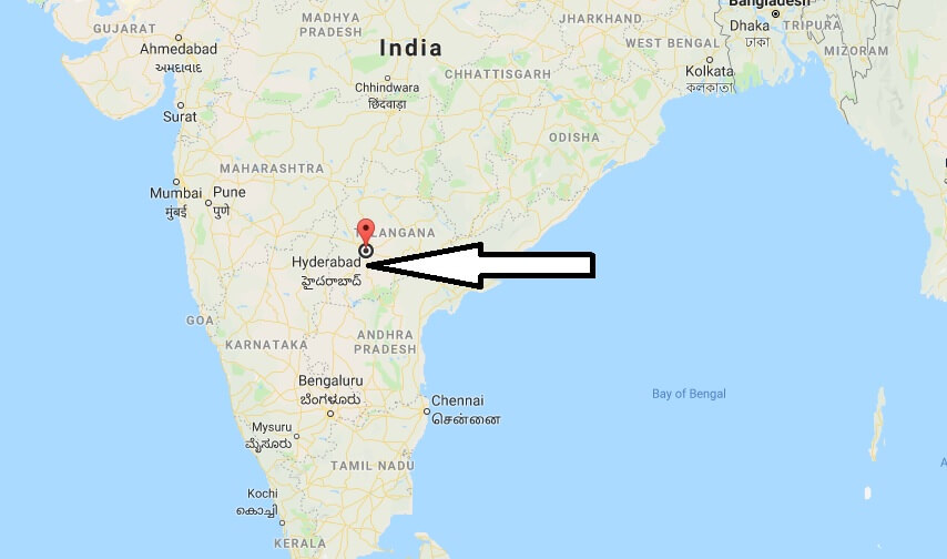 Where is Hyderabad Located? What Country is Ahmedabad in? Hyderabad Map