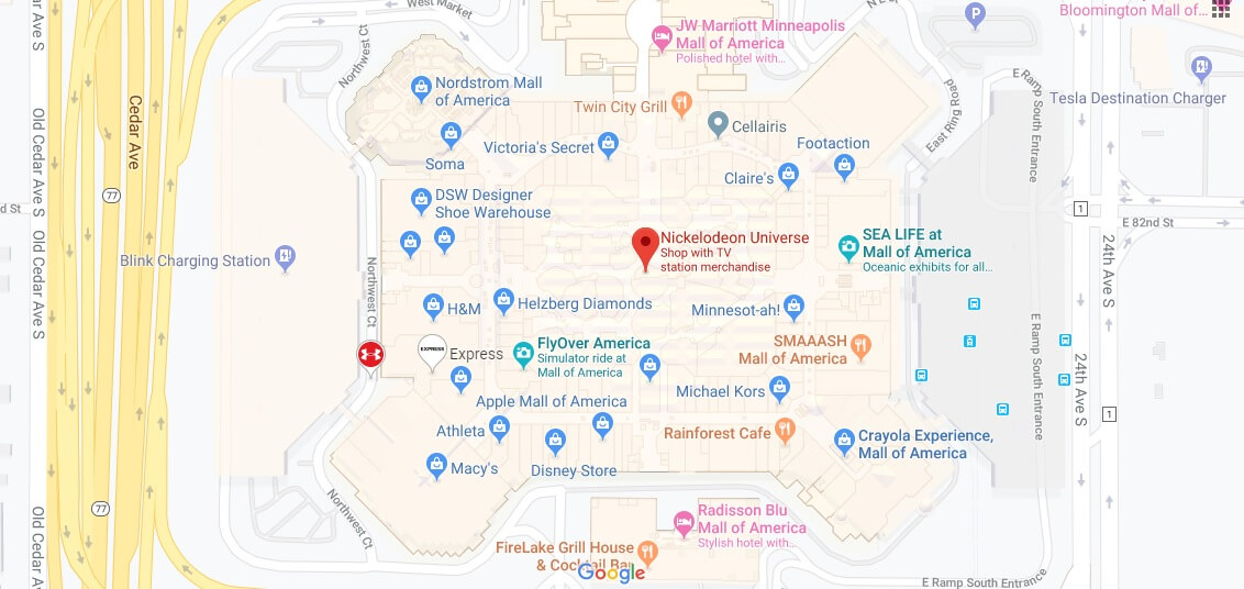 Where is Nickelodeon Universe Located Prices,Tickets, Hours, Map
