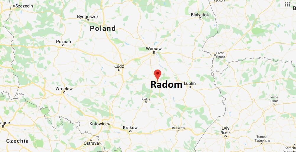 Where is Radom Located? What Country is Radom in? Radom Map