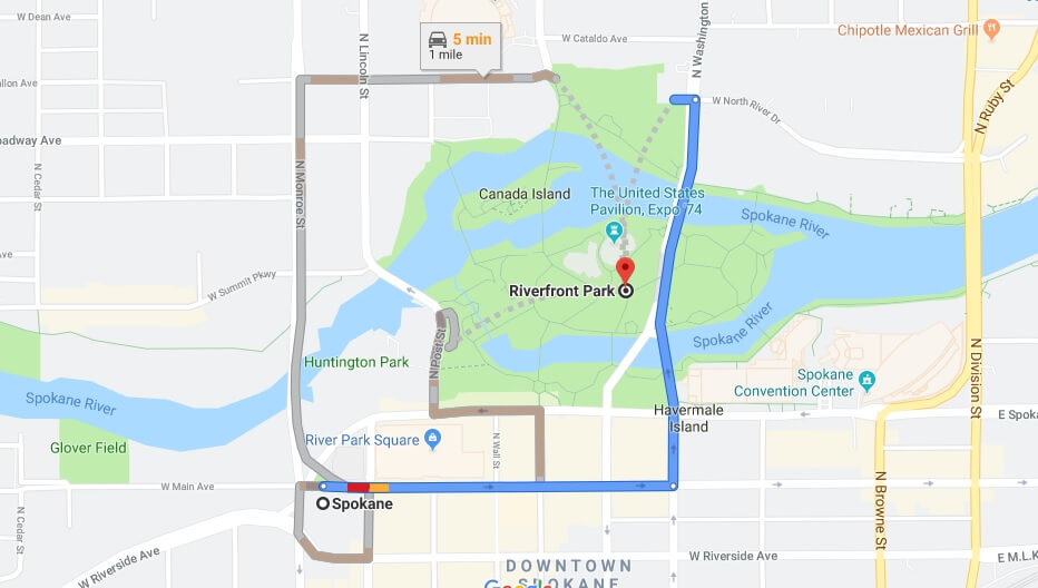 Where is Riverfront Park Located Prices,Tickets, Hours, Map