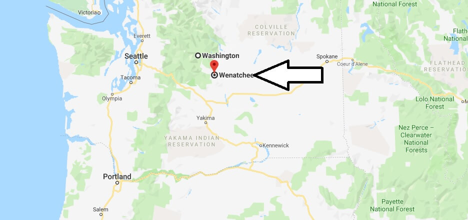 Where is Wenatchee, Washington? What County is Wenatchee? Wenatchee Map Located
