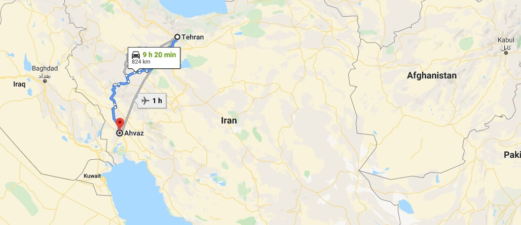 Where is Ahvaz Located? What Country is Ahvaz in? Ahvaz Map
