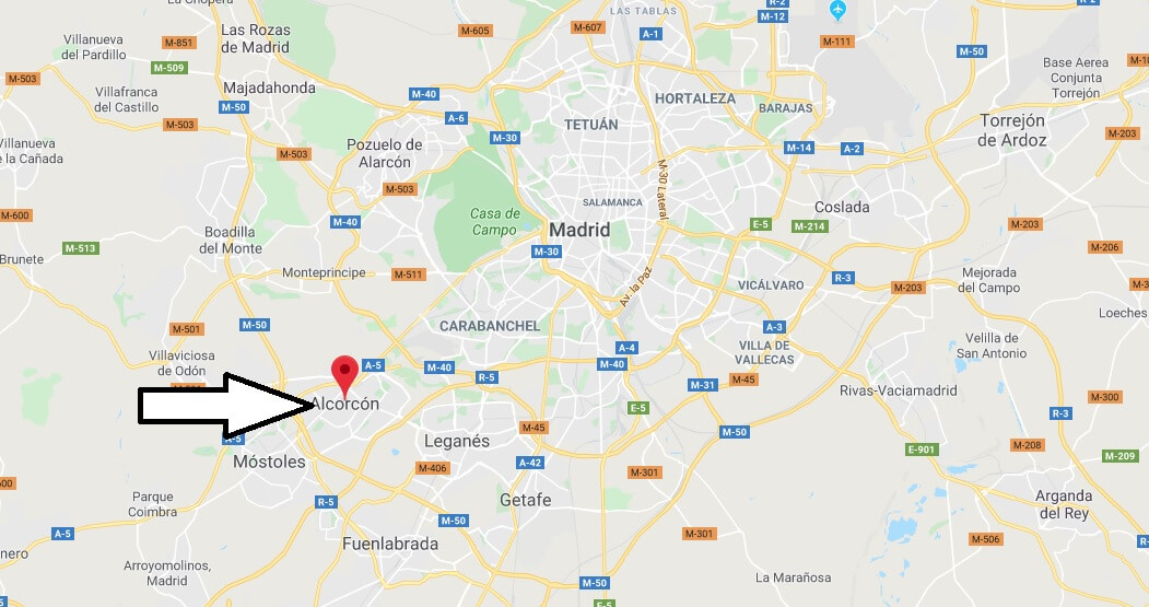 Where is Alcorcon Located? What Country is Alcorcon in? Alcorcon Map