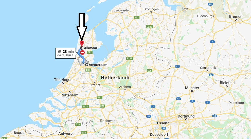 Where is Alkmaar Located? What Country is Alkmaar in? Alkmaar Map