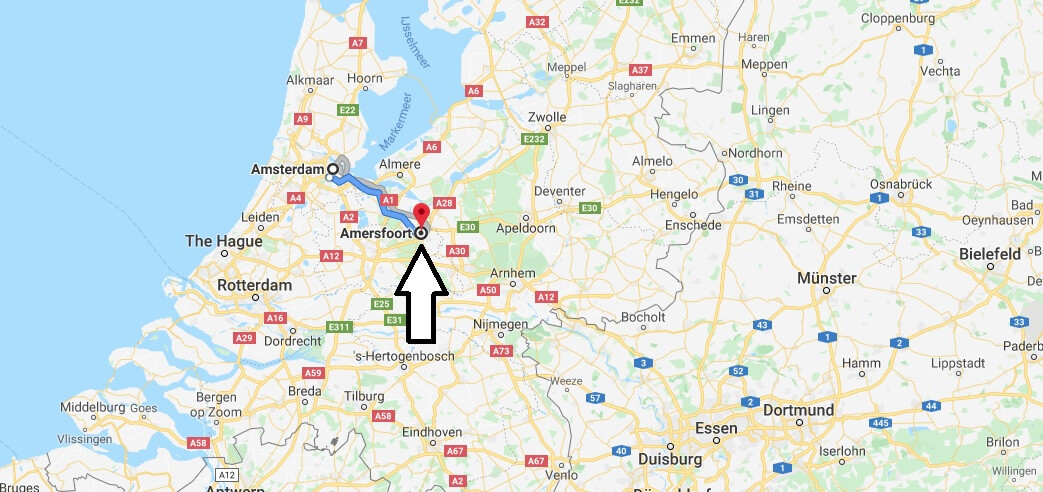 Where is Amersfoort Located? What Country is Amersfoort in? Amersfoort Map