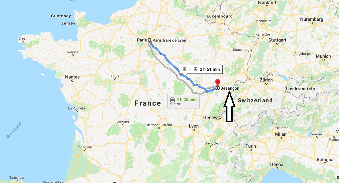 Where is Besancon Located? What Country is Besancon in? Besancon Map