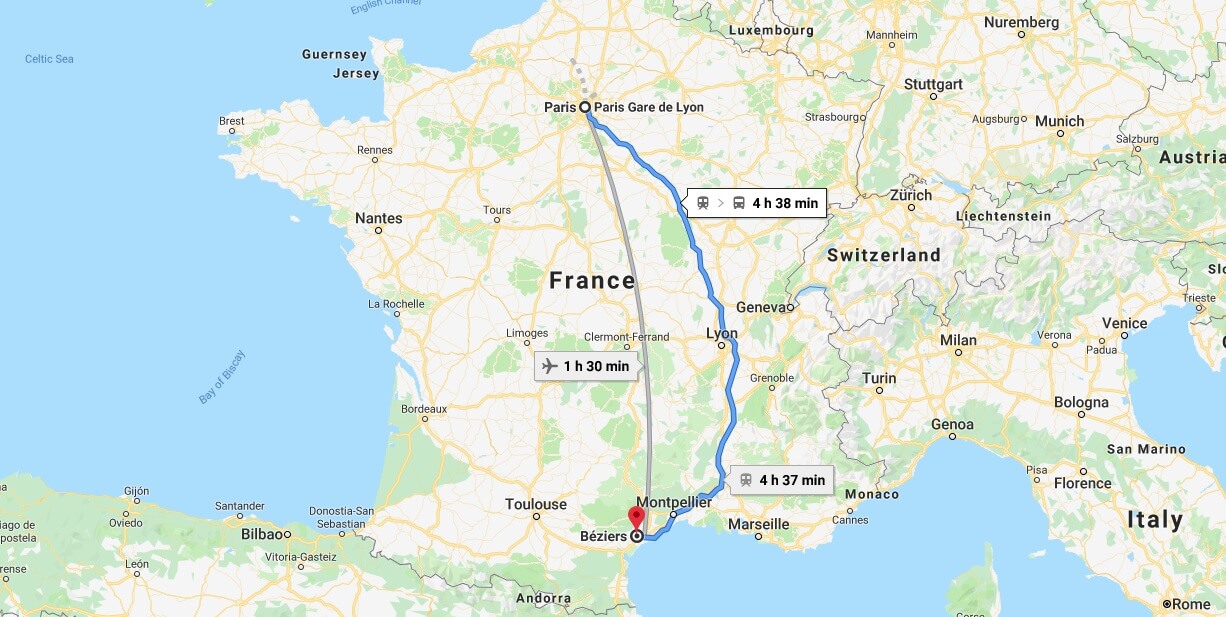 Where is Beziers Located? What Country is Beziers in? Beziers Map
