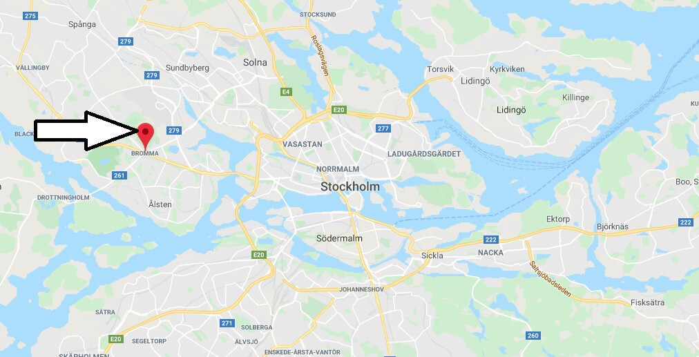 Where is Bromma Located? What Country is Bromma in? Bromma Map