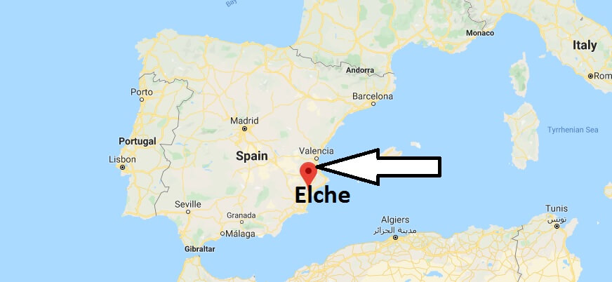 Where is Elche Located? What Country is Elche in? Elche Map