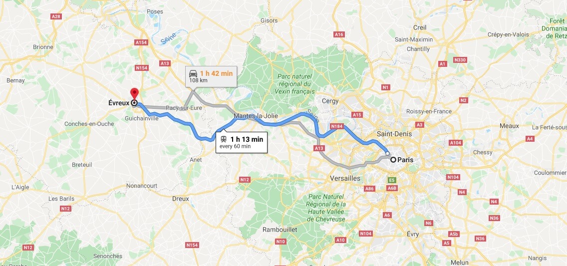 Where is Evreux Located? What Country is Evreux in? Evreux Map