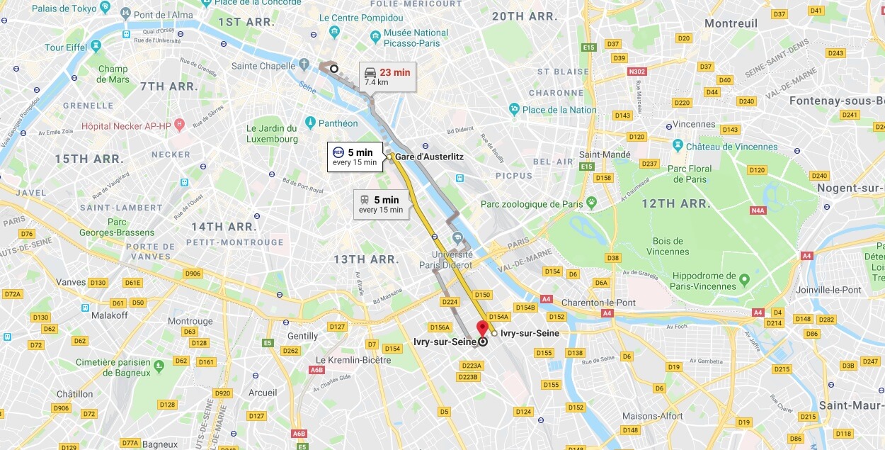 Where is Ivry-sur-Seine Located? What Country is Ivry-sur-Seine in? Ivry-sur-Seine Map